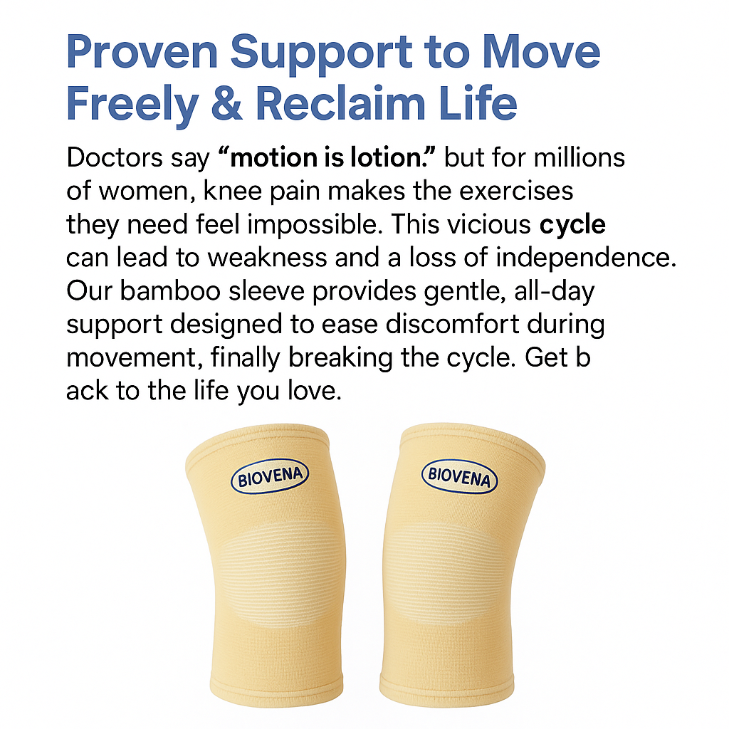 Biovena Bamboo Knee Sleeve